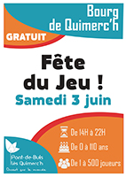 Affiche Fête du Jeu Pont-de-Buis-lès-Quimerch 2023