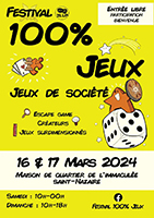 Affiche 100% Jeux à Saint-Nazaire 2024