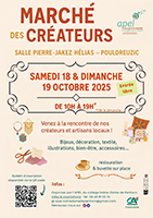 Affiche Marché Créateurs Pouldreuzic 2025